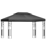 Instahut Gazebo 4x3m Marquee Outdoor Wedding Party Event Tent Home Iron Art Shade Grey - Home & Garden > Shading