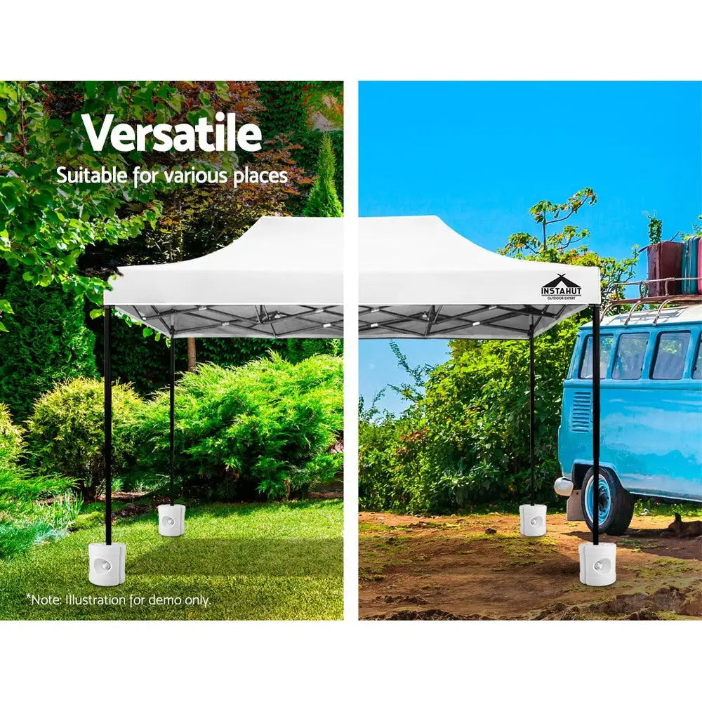 Instahut Gazebo Base Pod Kit Pop Up Marquee Set Outdoor Wedding Tent Canopy Leg 4 pcs - Home & Garden > Shading