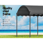 Instahut Gazebo Marquee 4x3m Outdoor Event Wedding Tent Camping Party Shade Iron Art Canopy Grey - Home & Garden >