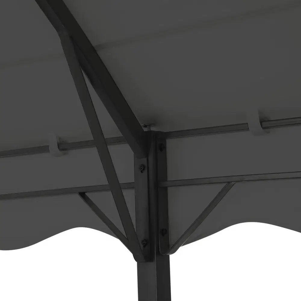 Instahut Gazebo Marquee 4x3m Outdoor Event Wedding Tent Camping Party Shade Iron Art Canopy Grey - Home & Garden >