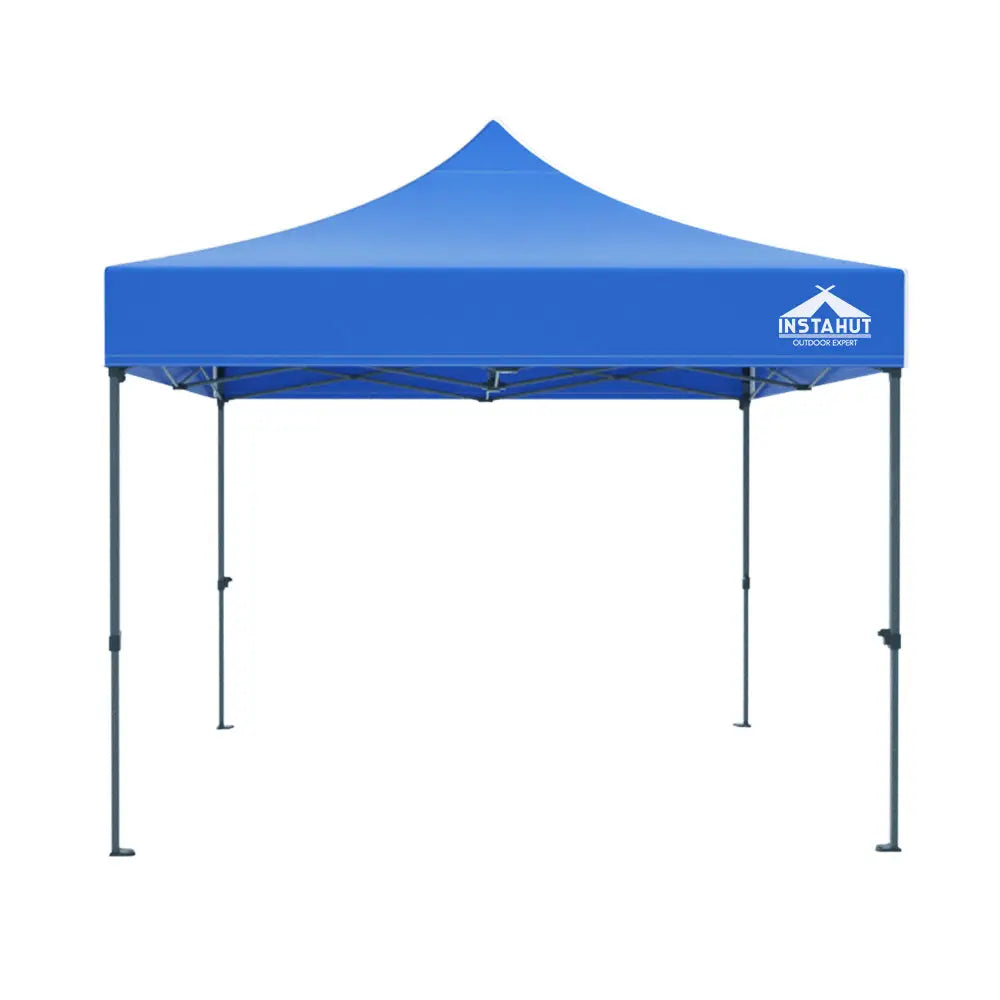 Instahut Gazebo Pop Up 3x3m w/Base Podx4 Marquee Folding Outdoor Wedding Camping Tent Shade Canopy Blue - Home & Garden
