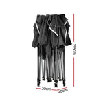 Instahut Gazebo Pop Up 3x3m w/Base Podx4 Marquee Folding Outdoor Wedding Camping Tent Shade Canopy Black - Home &