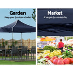 Instahut Gazebo Pop Up Marquee 3x3m Folding Tent Wedding Outdoor Camping Canopy Gazebos Shade Navy - Home & Garden >