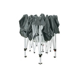 Instahut Gazebo Pop Up Marquee 3x3m Wedding Party Outdoor Camping Tent Canopy Shade Mesh Wall Grey - Home & Garden >