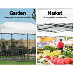 Instahut Gazebo Pop Up Marquee 3x6m Folding Tent Wedding Outdoor Camping Canopy Gazebos Shade White - Occasions >