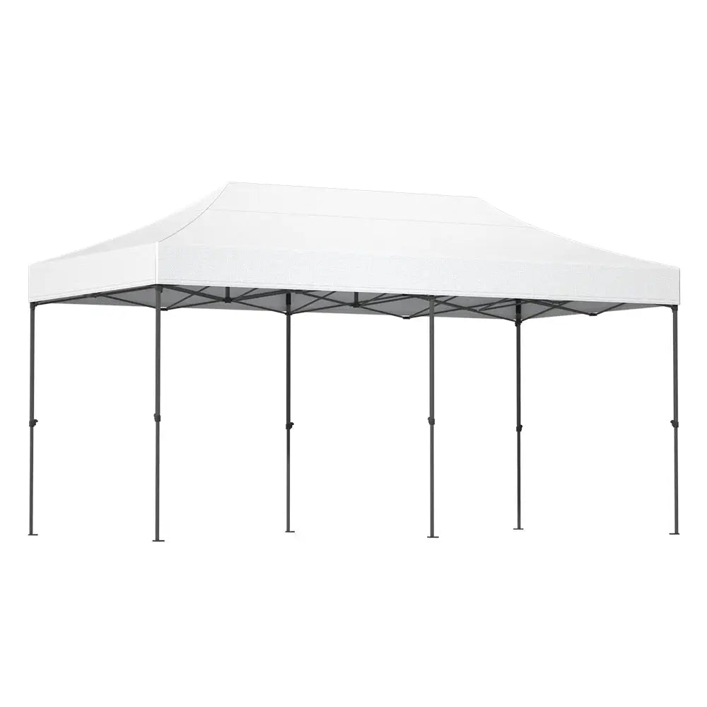 Instahut Gazebo Pop Up Marquee 3x6m Folding Tent Wedding Outdoor Camping Canopy Gazebos Shade White - Occasions >