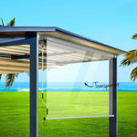 Instahut Outdoor Blinds Transparent Roll Down Awning Window Shade 1.4X2.4M - Home & Garden > Shading
