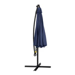 Instahut Outdoor Umbrella 3M Cantilever Beach LED Umbrellas Garden Shade Patio - Home & Garden > Shading > Umbrellas &