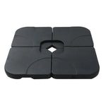 Instahut Outdoor Umbrella Base 50cm 4 Plates Stand Pod Cantilever - Home & Garden > Shading > Umbrellas & Sunshades