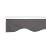 Instahut Retractable Folding Arm Awning Manual Sunshade 4.5Mx2.5M Grey - Home & Garden > Shading