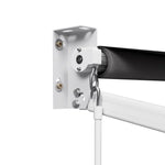 Instahut Retractable Folding Arm Awning Manual Sunshade 4.5Mx2.5M Grey - Home & Garden > Shading