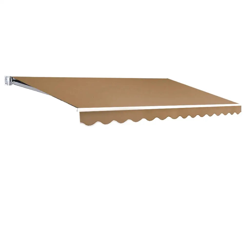 Instahut Retractable Folding Arm Awning Manual Sunshade 4Mx2.5M Beige - Home & Garden > Shading