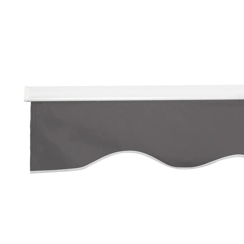 Instahut Retractable Folding Arm Awning Manual Sunshade 4Mx2.5M Grey - Home & Garden > Shading