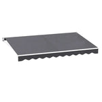 Instahut Retractable Folding Arm Awning Manual Sunshade 4Mx2.5M Grey - Home & Garden > Shading