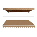 Instahut Retractable Folding Arm Awning Motorised Sunshade 4Mx3M Beige - Home & Garden > Shading