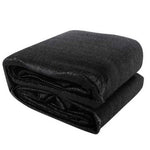 Instahut Shade Sail 3x6m Rectangle 280GSM 98% Black Shade Cloth - Home & Garden > Shading