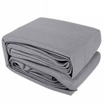 Instahut Shade Sail 4x5m Rectangle 280GSM 98% Grey Shade Cloth - Home & Garden > Shading