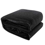 Instahut Shade Sail 4x6m Rectangle 280GSM 98% Black Shade Cloth - Home & Garden > Shading