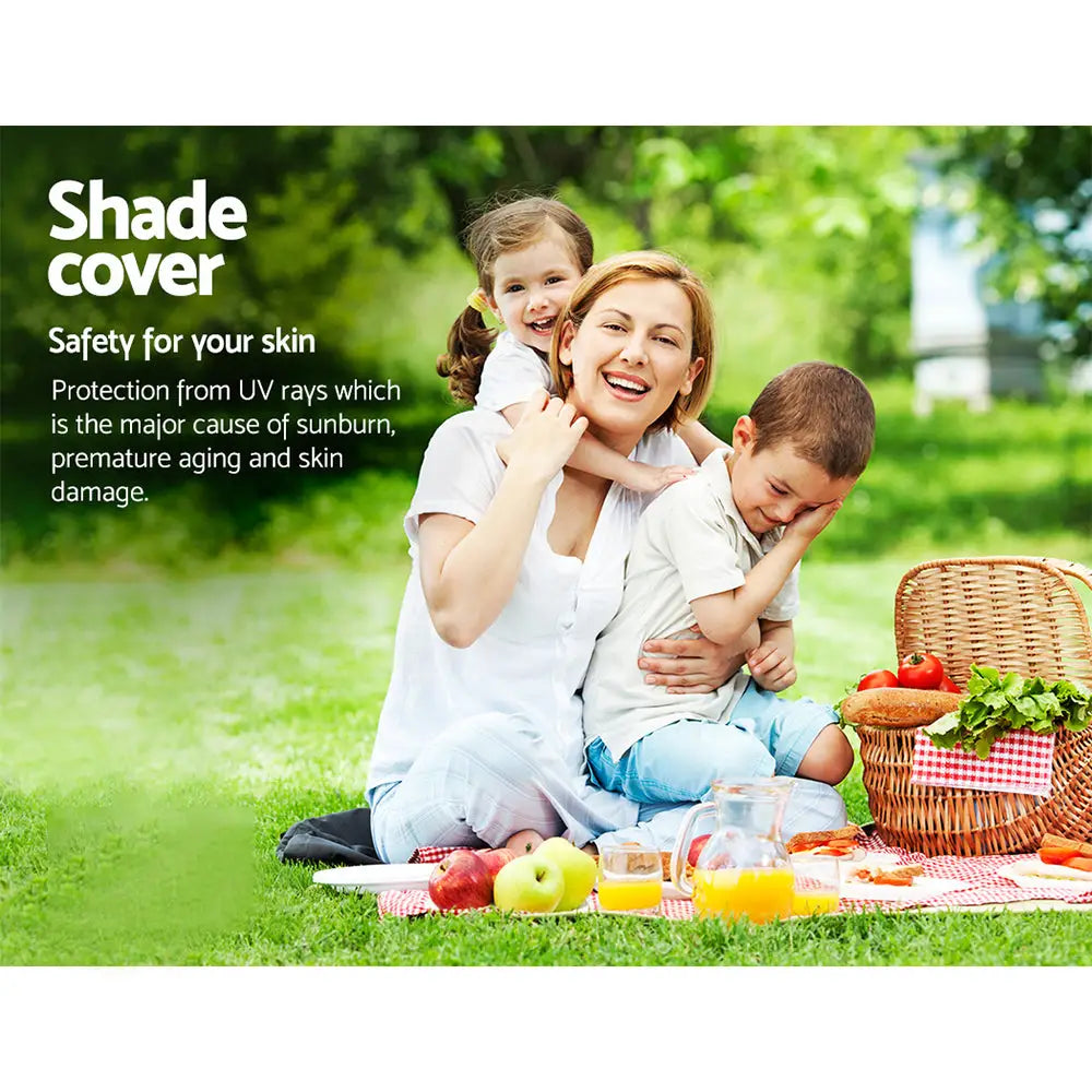 Instahut Shade Sail 5x5x5m Rectangle 185GSM 95% Sand Shade Cloth - Home & Garden > Shading