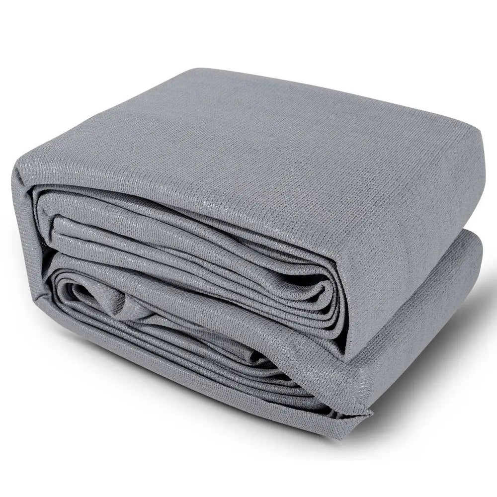 Instahut Shade Sail 5x6m Rectangle 280GSM 98% Grey Shade Cloth - Home & Garden > Shading