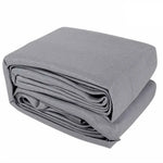 Instahut Shade Sail 6x8m Rectangle 280GSM 98% Grey Shade Cloth - Home & Garden > Shading