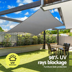 Instahut Shade Sail Cloth Shadecloth Rectangle Canopy 280gsm 3x4m - Home & Garden > Shading > Umbrellas & Sunshades