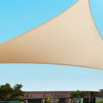 Instahut Shade Sail Cloth Shadecloth Triangle Sun Canopy 6.1x6.1x6.1M - Home & Garden > Shading > Umbrellas & Sunshades