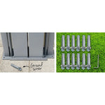 Instahut Side Awning Outdoor Blinds Sun Shade Retractable Screen 2X6M BK - Home & Garden > Shading