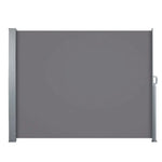 Instahut Side Awning Sun Shade Outdoor Blinds Retractable Screen 1.4X3M GR - Home & Garden > Shading