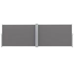 Instahut Side Awning Sun Shade Outdoor Retractable Privacy Screen 1.8X6M Grey - Home & Garden > Shading