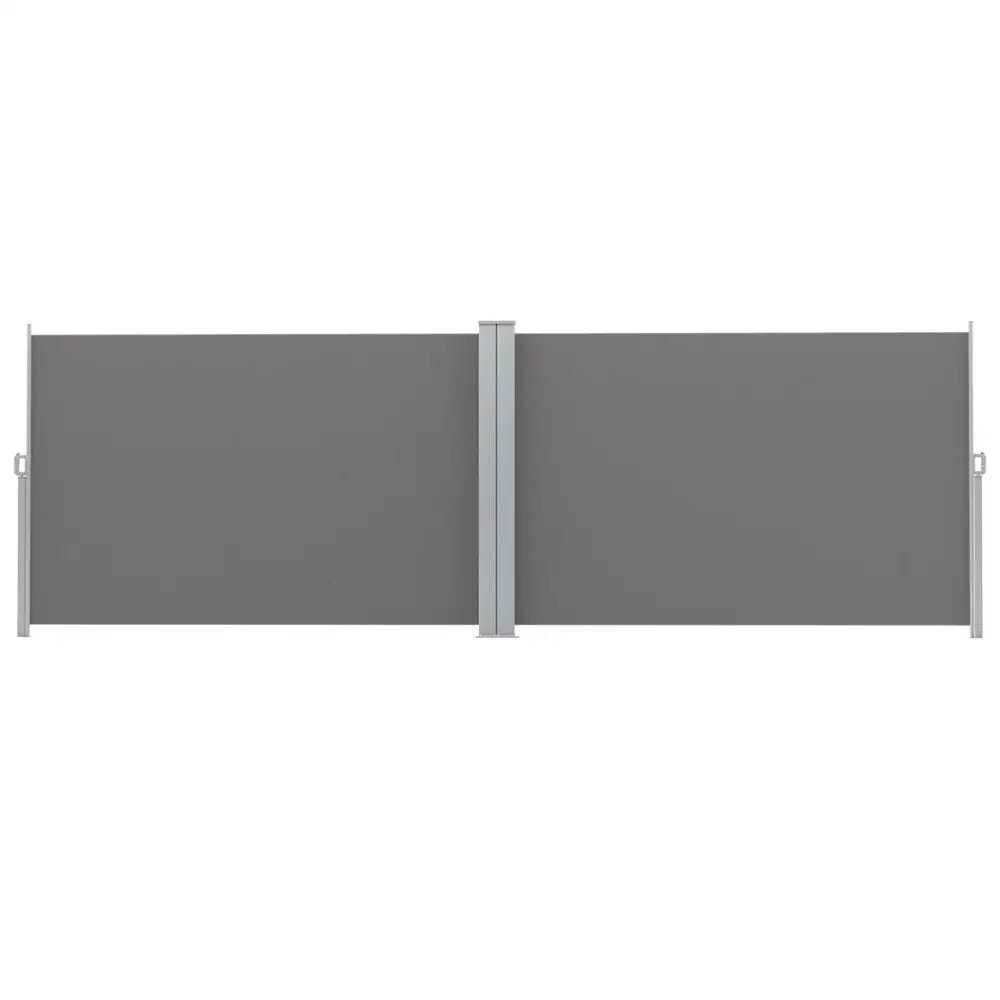 Instahut Side Awning Sun Shade Outdoor Retractable Privacy Screen 1.8X6M Grey - Home & Garden > Shading
