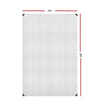 Instahut Tarp Tarpaulin 2x3m Canvas Camping Heavy Duty Sun Cover - Home & Garden > Green Houses