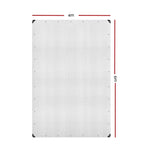 Instahut Tarp Tarpaulin 4x6m Canvas Heavy Duty Camping Cover Clear - Home & Garden > Green Houses