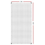 Instahut Tarp Tarpaulin 5x10m Canvas Heavy Duty Camping Cover Clear - Home & Garden > Green Houses