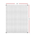 Instahut Tarp Tarpaulin 5x6m Canvas Heavy Duty Camping Cover Clear - Home & Garden > Green Houses