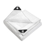 Instahut Tarp Tarpaulin 6x9m Canvas Heavy Duty Camping Cover Clear - Home & Garden > Green Houses