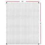 Instahut Tarp Tarpaulin 9x12m Canvas Heavy Duty Camping Cover Clear - Home & Garden > Green Houses
