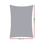 Instahut Waterproof Shade Sail Shade cloth Rectangle Canopy 3x8m - Home & Garden > Shading > Umbrellas & Sunshades