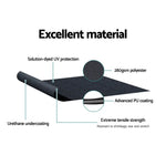 Instahut Window Door Awning 1.2mx0.6mx0.6m Black Polyester Fabric Steel Frame - Home & Garden > Shading