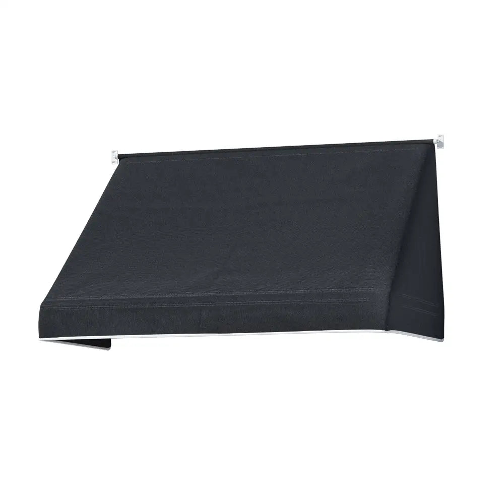 Instahut Window Door Awning 1.2mx0.6mx0.6m Black Polyester Fabric Steel Frame - Home & Garden > Shading