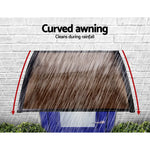 Instahut Window Door Awning 1mx1.2m Brown Hollow Sheet Plastic Frame - Home & Garden > Shading