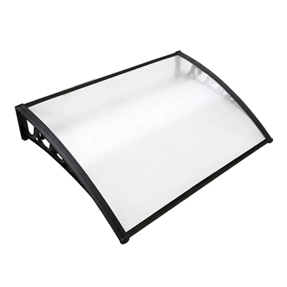 Instahut Window Door Awning 1mx1.2m Transparent Hollow Sheet Plastic Frame - Home & Garden > Shading