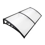 Instahut Window Door Awning 1mx2.4m Transparent Hollow Sheet Plastic Frame - Home & Garden > Shading