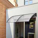 Instahut Window Door Awning 1mx2m Transparent Hollow Sheet Plastic Frame - Home & Garden > Shading