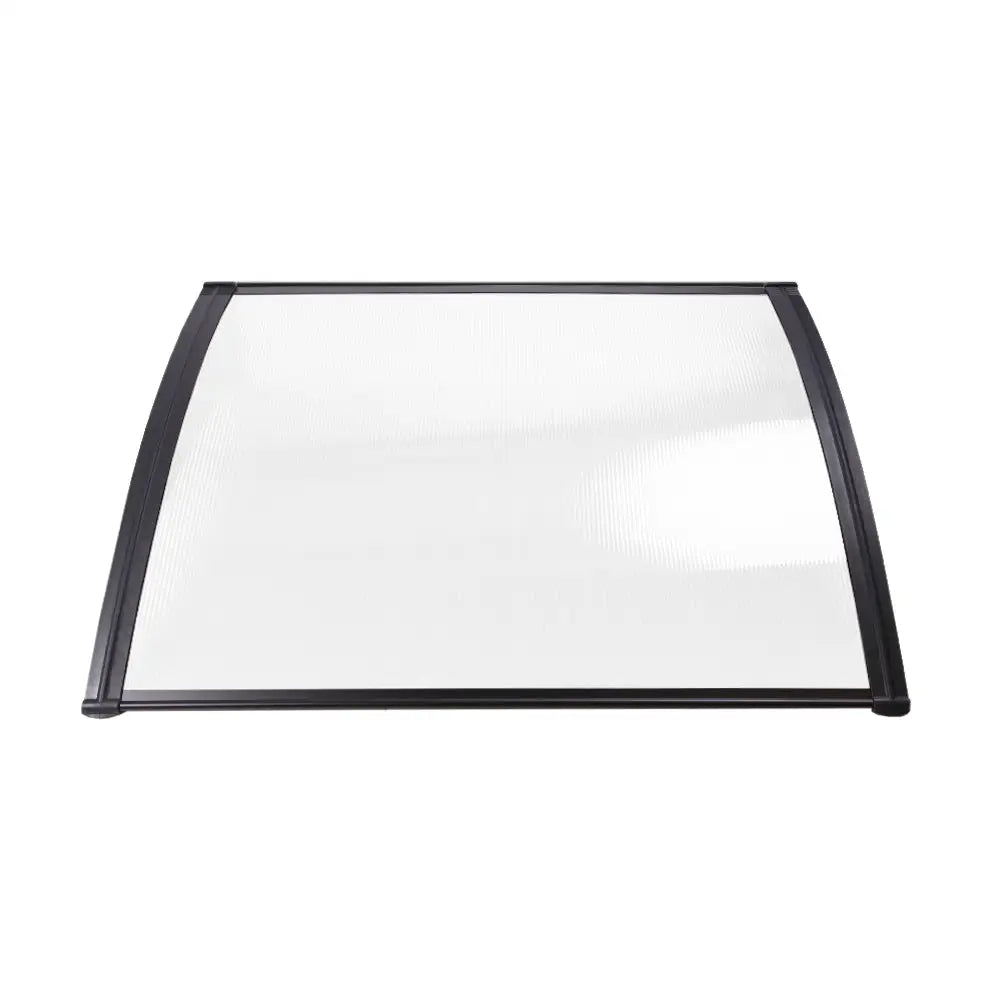 Instahut Window Door Awning 1mx2m Transparent Hollow Sheet Plastic Frame - Home & Garden > Shading