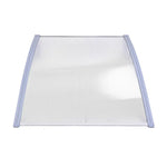 Instahut Window Door Awning Canopy 1.5mx2m Transparent Sheet Grey Plastic Frame - Home & Garden > Shading