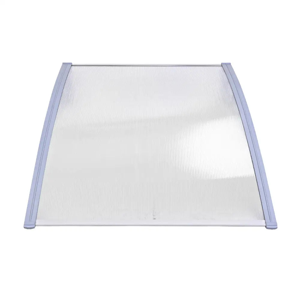 Instahut Window Door Awning Canopy 1.5mx3m Transparent Sheet Grey Plastic Frame - Home & Garden > Shading