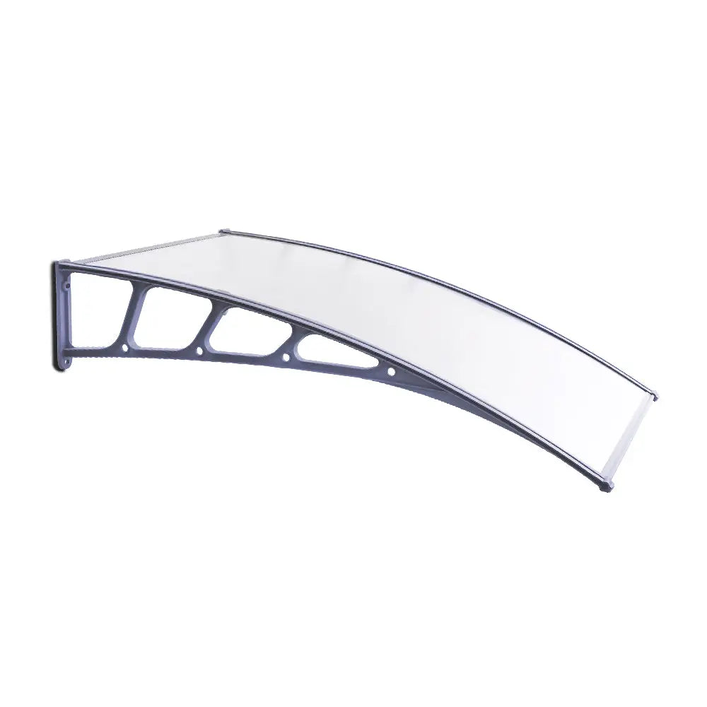 Instahut Window Door Awning Canopy 1.5mx3m Transparent Sheet Grey Plastic Frame - Home & Garden > Shading