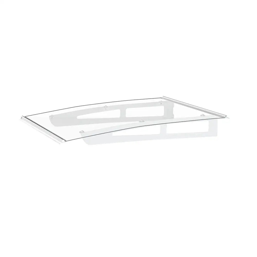 Instahut Window Door Awning Canopy 1mx1m Transparent Solid Sheet Aluminum Frame - Home & Garden > Shading
