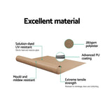 Instahut Window Fixed Pivot Arm Awning Outdoor Retractable Canopy 2.1X2.1M Beige - Home & Garden > Shading